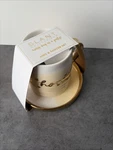 Sweet Like Honey 12 Oz Bee Artisanal Coffee Mug Tea Cup Saucer Set 5.5"H Ceramic. Fixed Price $39.00.