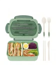 Pp Divided Bento Lunch Box With Fork & Spoon Microwave Safe Office School. Fixed Price $17.99.