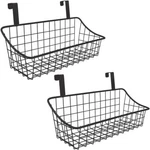 Lelecat With Hook Grid Storage Basket, Hang Behind 2 Pack, Black. Fixed Price $32.59.