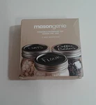 12 Wide Mouth Mason Genie Chalkboard Top Lids For Jars New In Box. Fixed Price $10.00.