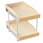 Roomtec 2 Tier Pull Out Organizer, Double Slide Wood Cabinet.... Fixed Price $90.03.