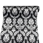 Yifely SIMPLELIFE4U Silver Damask Furniture Paper Decorative Black Shelf Draw.... Fixed Price $16.96.