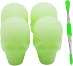 15ML Skull Silicone Wax Containers Non-stick Concentrate Jars With Carving Tool. Fixed Price $18.72.