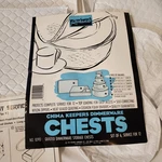 New Old Stock Richards China Storage Six Piece Canvas Set Quilted Breathable. Fixed Price $31.99.