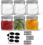 Joyjolt 8 Oz Mason Jars With Lids, Labels And Measures! 6-PACK Regular Mouth. Fixed Price $31.25.