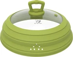 Microwave Splatter Cover Vented Glass Guard Lid With Collapsible Silico. Fixed Price $52.99.