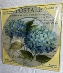 Counter Art Glass 13" Lazy Susan Cutting Board Blue Hydrangeas New Box. Fixed Price $29.99.