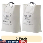 Laundry Deluxe Service Canvas Tote 2 Pack W/ Aluminum Handles Sorter New. Fixed Price $37.40.