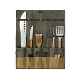 Tourbon Outdoor Camping Hanging Tool Roll Bag Canvas Cutlery Pouch Removable .... Fixed Price $62.00.