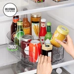 Holinwa Lazy Susan Organizer For Refrigerator, 13.5'' X 1-PACK, Clear. Fixed Price $40.28.