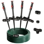 Amxixaun Flexible Sprinkler System, Above Ground Diy Irrigation Kit, Multiadj.... Fixed Price $83.15.