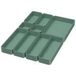 Chancetsui 9 Pcs Stackable Drawer Organizer Trays Set, Green, Multifunctional.... Fixed Price $36.19.