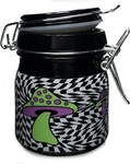Ted Miller Innovation Airtight Glass Storage Jar Medium 3.75'' Green,purple. Fixed Price $24.97.