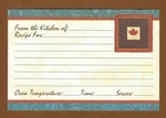 Maple Leaf Recipe Cards, STUDIO18, Set Of 38, Autumn Fall Thanksgiving 6" X 4". Fixed Price $8.50.