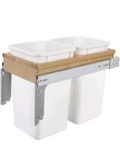 Rev-a-shelf 4WCTM-15DM2 Wood Classics 12"W Top Mount Double 27 Qt Maple /. Fixed Price $68.86.