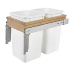 Rev-a-shelf 4WCTM-15DM2 Double 27 Quart Top Mount Pull Out Kitchen Waste Trash. Fixed Price $126.00.