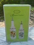 New Box - Portmeirion Botanic Garden Oil And Vinegar Drizzler Gift Set. Fixed Price $40.49.