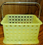 Interdesign Storage Basket Yellow Organizer W/metal Handle-kitchen-bathroom 1000. Fixed Price $19.99.