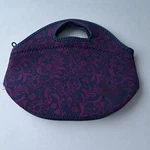 Built Ny Rambler Lunch Bag Purple Navy Floral Neoprene Polyester. Fixed Price $8.50.