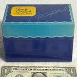 Rare 1934 Taylor Oven Thermometer Recipe Box Blue/gold Kitchen Vintage Only!. Fixed Price $6.95.