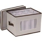 Protective Champagne Flute Organizer Box - Easily Accessible With Window View. Fixed Price $38.99.