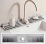 Xyvoltic Silicone Faucet Mat Splash Guard For Kitchen Sink Gray 24X5.5 Inch. Fixed Price $17.99.