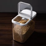Livlab Mker 20-25 Lbs Rice Dispenser With Measuring Spoon 11.4QT/12L Large. Fixed Price $52.60.