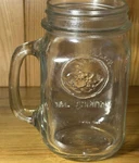 Vintage Golden Harvest Mason 5 Drinking Jar Handle - Made By Newell 8 Oz.. Fixed Price $11.99.