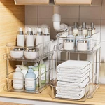 2-TIER Under Sink Organizers And Storage, Multi-purpose Stackable Bathroom Cabin. Fixed Price $48.46.