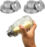 2 Pack Mason Jar Shaker Lids Metal 304 Stainless Steel With Silicone Seals Re.... Fixed Price $16.97.