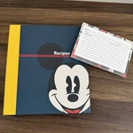 Disney Mickey Mouse Recipe Binder Hallmark 3-RING Organizer Dividers Extra Cards. Fixed Price $39.99.