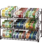 Nib Simple Housewares Stackable Can Rack Bronze Organize Pantry Kitchen Storage. Fixed Price $19.00.