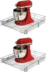 Pull Out Cabinet Organizer, (14" X 21" D) Heavy-duty Metal Sliding Drawer Shel. Fixed Price $116.61.