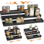 Expandable Spice Rack Organizer - 3 Tier Adjustable For Cabin.... Fixed Price $26.47.