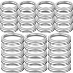 48PCS Regular And Wide Mouth Canning Jar Rings, Mason Replacement Metal R.... Fixed Price $33.61.