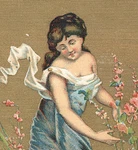 1880'S The New York Store Trade Card, At 99 Main St. Tea, Coffee & Spices Z703. Fixed Price $15.50.