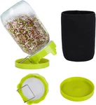 Sprouting Kit Sprouts Growing 34OZ Wide Mouth Seed Jar Green. Fixed Price $30.29.