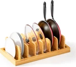 Bamboo Pot Lid Organizer Holder, Pan Drawer. Fixed Price $55.99.
