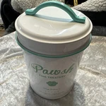 Amici Pet Pawsh Metal Tin Airtight Food Storage Dog Treats 6 Tall 13 Diameter. Fixed Price $11.50.