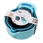 Edge 4-PIECE Mixing Bowl Set Easy Grip Handles Built-in Pour Spout Non-skid. Fixed Price $24.99.