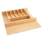 Adjustable Silverware Organizer Tray - Natural Maple Wood, 9 Compartments. Fixed Price $171.99.