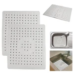 2 Pc Kitchen Sink Mat Non-slip Rubber Pad Protector For Food Drainer 10" X. Fixed Price $15.94.