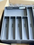 2 Pack Madesmart Drawer Organizer Trays Gray Kitchen Storage New. Fixed Price $26.99.