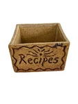 Vintage Handmade Pottery Recipe Box Rustic Studio Kitchen Organizer. Fixed Price $19.68.