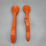 Rachael Ray 2 Piece Set Orange Lazy Tools Silicone Cooking Spoon Utensil. Fixed Price $10.79.