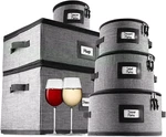 Stackable Fine China Storage Containers - 6 Piece Dish & Mug Organizer Set. Fixed Price $92.99.