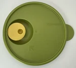Tupperware Crystalwave Green & Yellow Microwave Vented Replacement Lid #2649B-4. Fixed Price $9.99.