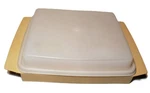 Vintage 1970'S Tupperware Split Section Storage Container #723-2 W/ Lid Yellow. Fixed Price $12.49.