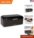Dishwasher Safe Vintage Bread Box - 16.5 Stainless Steel With Air Circulation. Fixed Price $71.99.