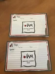 Htf Vera Neumann (80) 4 X 5 Recipe Cards Cr Gibson 2 Sided Sealed Red Black Jars. Fixed Price $15.00.